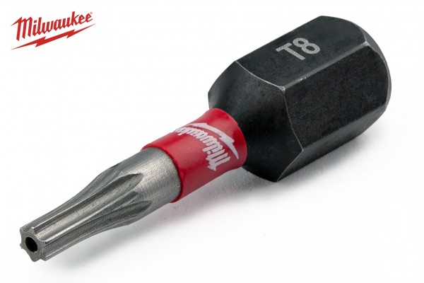 Ударна біта Milwaukee (милуокі) SHOCKWAVE TORX TX8 25 мм Impact 2 шт.