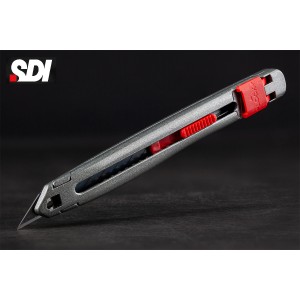Ніж канцелярський 9 мм  оцинкований SDI 3006C