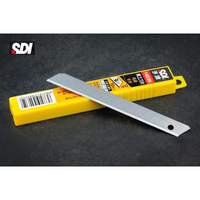 Леза для ножа з нанопокриттям 9 мм кут 60°, сірі 10 шт SDI 1403N