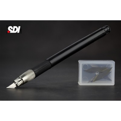 Ніж канцелярський скальпель 9 мм кут 30°, SDI 5491