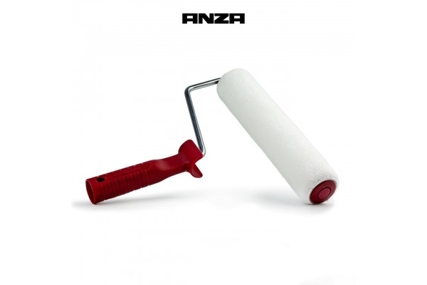Валик малярський ANZA Antex Microfiber 250мм ворс 8мм з ручкою Валик малярський ANZA Antex Microfiber 250мм ворс 8мм з ручкою