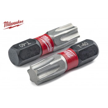 Ударна бита Milwaukee SHOCKWAVE TORX TXВО40 25 мм Impact 2 шт.