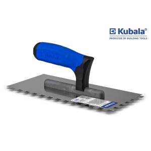 Зубчатый шпатель Kubala 130х270 мм, зуб 8х8 мм, нержавеющая сталь