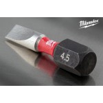 Ударная бита Milwaukee (милуоки)SHOCKWAVE шлицевая SL0,6x4,5 25мм (2 шт) Impact