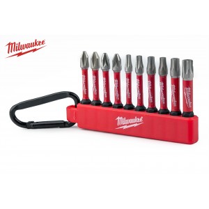 Набір ударних бітів Milwaukee SHOCKWAVE Impact 10 шт. (4xPH2, 4xPZ2, 1xTX20, 1xTX25)