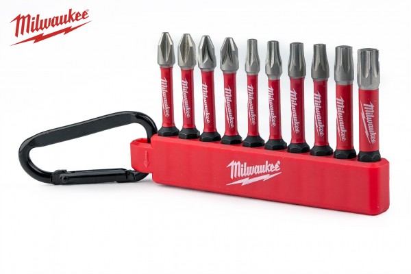 Набор ударных бит Milwaukee SHOCKWAVE Impact 10 шт. (4xPH2, 4xPZ2, 1xTX20, 1xTX25)