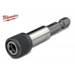 Магнитный держатель для бит Milwaukee SHOCKWAVE ShW1/4 с фиксатором 60 мм