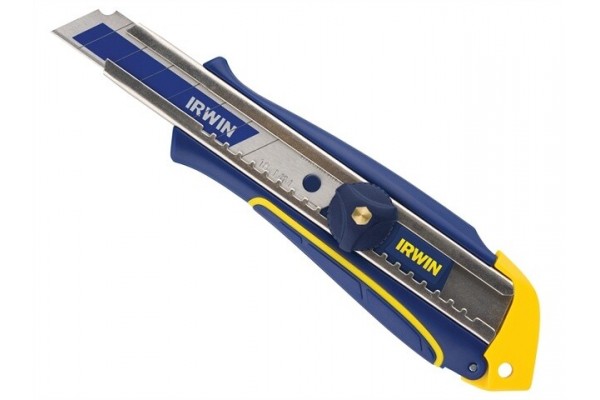 Нож сегментный IRWIN с биметаллическим лезвием 18 мм и винтовым зажимом