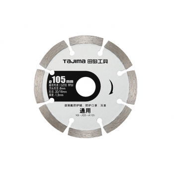 Алмазний відрізний універсальний диск  Tajima  XB-JGSA105 відрізний 105 х 1,8 х 20 мм