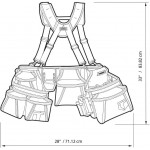 Набор ремней и сумок для строительных инструментов ToughBuilt Pro Framer TB-301-6