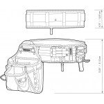 Набір ременів та сумок для будівельних інструментів ToughBuilt TB-CT-101-3P з 3 предметів