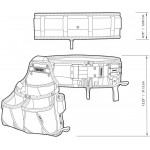 Набір ременів та сумок для будівельних інструментів ToughBuilt TB-CT-102-3P з 3 предметів