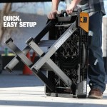 Складной рабочий стол ToughBuilt QuickSet TB-WB700