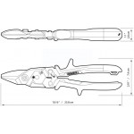 Ножиці по металу ToughBuilt TB-H4-60-L, 258 мм ліві