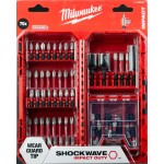 Набор ударных бит Milwaukee (милуоки) SHOCKWAVE Impact 70 предметов + магнитная насадка