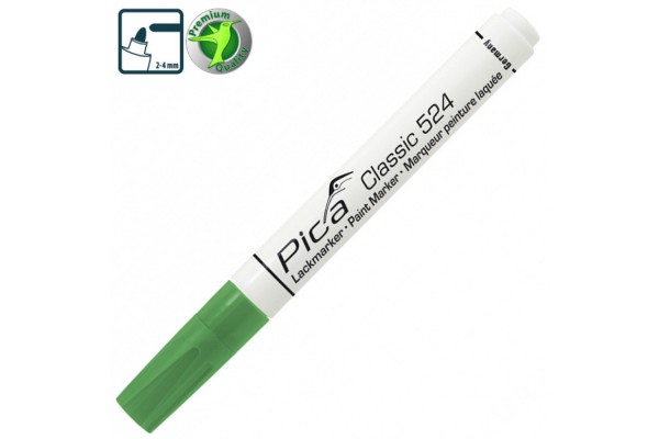 Маркер PICA Classic Industry Paint Marker рідкий зелений 1-4 мм