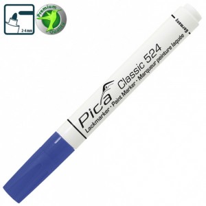 Маркер PICA (пика) Classic Industry Paint Marker жидкий синий 1-4 мм