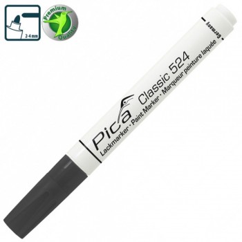 Маркер PICA (пика) Classic Industry Paint Marker жидкий черный 1-4 мм