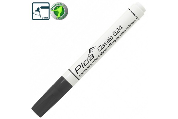 Маркер PICA Classic Industry Paint Marker жидкий черный 1-4 мм