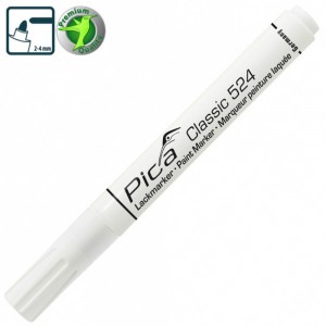 Маркер PICA (пика) Classic Industry Paint Marker жидкий белый 1-4 мм