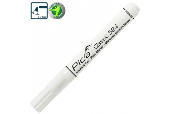 Маркер PICA Classic Industry Paint Marker рідкий білий 1-4 мм