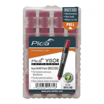 Грифель змінний для маркеру сухого PICA (піка) VISOR permanent Long life Industrial Marker червоний 1-4 мм