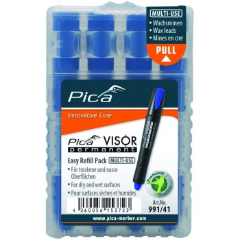Грифель сменный для маркера сухого PICA (пика) VISOR permanent Long life Industrial Marker синий 1-4 мм
