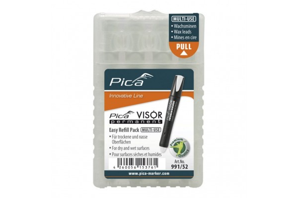 Грифель PICA VISOR permanent Long life Industrial Marker белый 1-4 мм