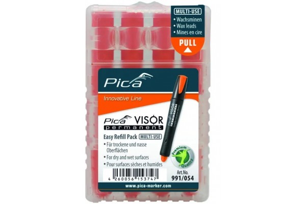 Грифель PICA VISOR Long life Industrial Marker люмінесцентний помаранчевий 1-4 мм