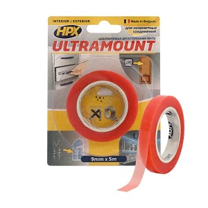 Двостороння монтажна стрічка HPX ULTRA MOUNT 9 мм x 5 м