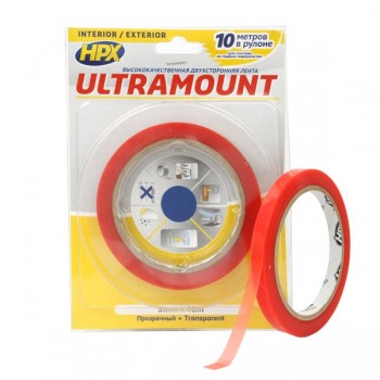 Двухсторонняя монтажная лента HPX ULTRA MOUNT 9 мм x 10 м