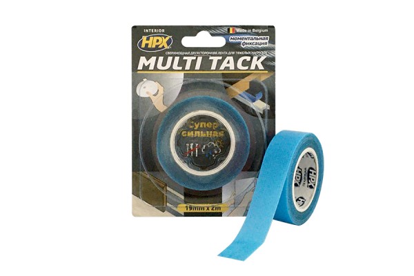 Двостороння монтажна стрічка HPX Multi Tack 19 мм x 2 м