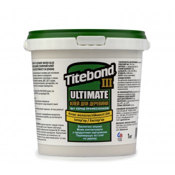 Клей для дерева столярный влагостойкий Titebond III Ultimate D4 10 кг (промтара)