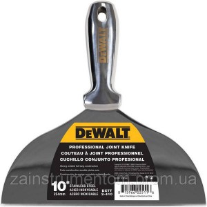 Шпатель DeWalt 10" 254 мм нержавіюча сталь металева ручка