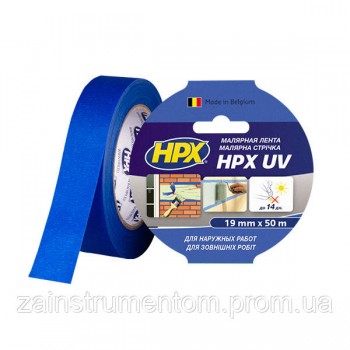 Маскуюча стрічка HPX UV для зовнішніх робіт 19 мм x 50 м синя
