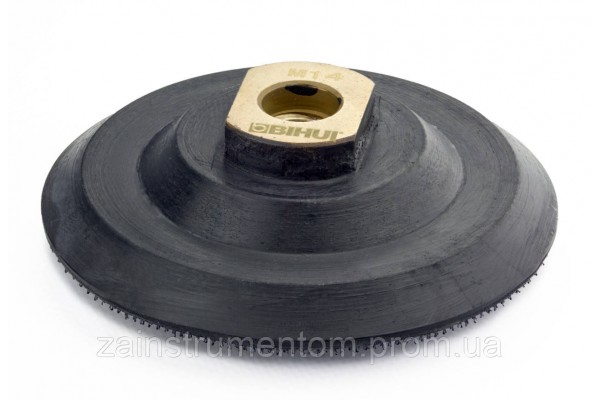 Держатель-насадка резиновая BIHUI для шлифовальных дисков с липучкой 100 мм М14