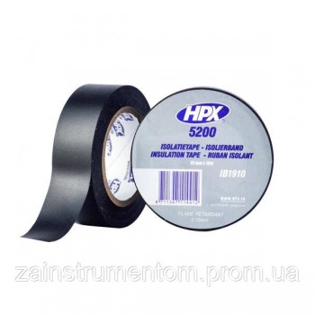 Профессиональная изоляционная лента HPX 5200 черная 19 мм x 10 м