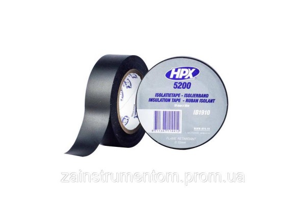 Профессиональная изоляционная лента HPX 5200 черная 19 мм x 10 м