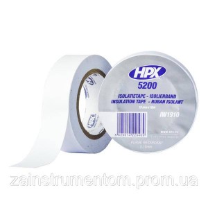 Профессиональная изоляционная лента HPX 5200 белая 19 мм x 10 м