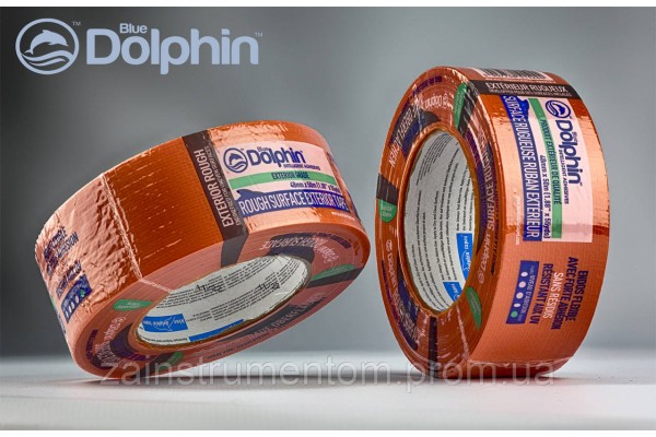 Малярная лента (скотч) Blue Dolphin ROUGH SURFACE для грубых поверхностей 48 мм х 50 м (7дней)