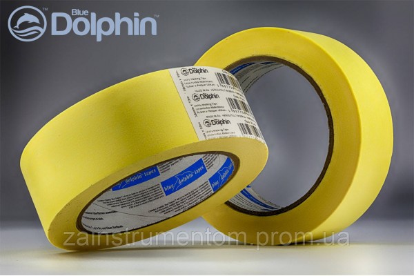Малярная лента (скотч) Blue Dolphin общего назначения 38 мм х 50 м
