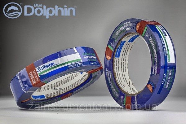 Малярська стрічка (скотч) Blue Dolphin Special Blue 25 мм х 50 м синя (14днів)