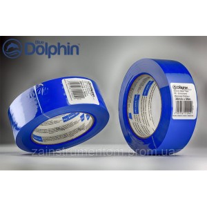 Малярна стрічка ПВХ (скотч) Blue Dolphin TARP&STUCCO 38 мм х 50 м синя (30днів)