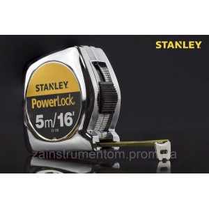 Рулетка вимірювальна Stanley POWERLOCK 5 м х 19 мм армована стрічка