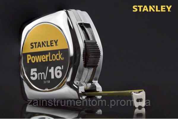 Рулетка измерительная Stanley POWERLOCK 5 м х 19 мм армированная лента
