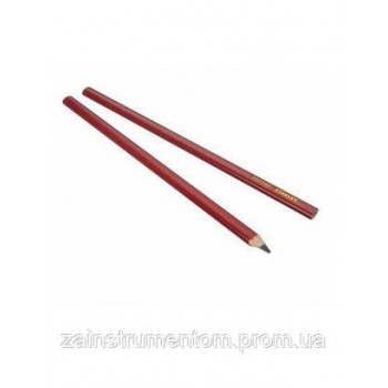 Олівець для розмітки дерева STANLEY червоний 2В 300 мм, 2 шт.