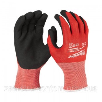 Перчатки Milwaukee с защитой от порезов уровень А (1), размер М/8
