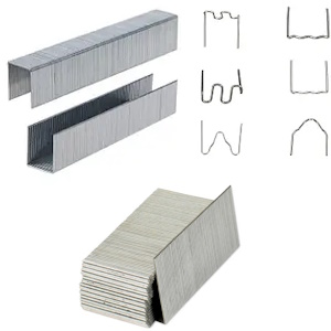 Скоби, цвяхи для будівельних степлерів