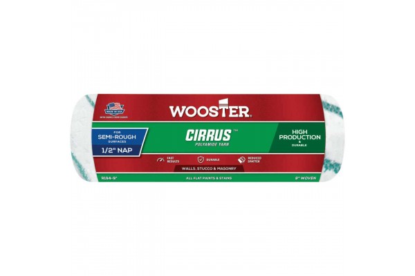 Валик малярний Wooster New Cirrus X (ТКАНИЙ) R185-9 23 см (9”) ворс 19мм (3/4”)